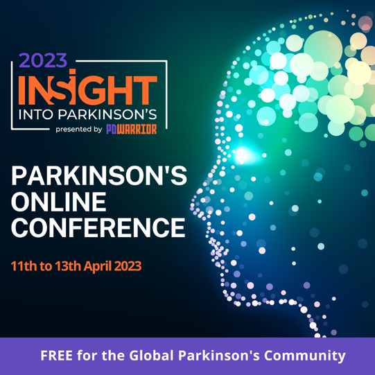 Banner images for the INSIGHT INTO PD 2023 online global conference on 11-13th April 2023